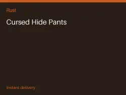 Cursed Hide Pants #569898776 — Rust, лот №263557