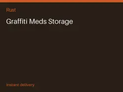 Graffiti Meds Storage #575576897 — Rust, лот №263563