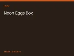 Neon Eggs Box #571060268 — Rust, лот №263573