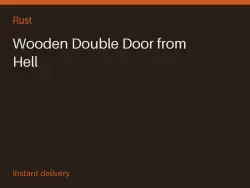 Wooden Double Door from Hell #575731398 — Rust, лот №263598