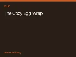 The Cozy Egg Wrap #575730426 — Rust, лот №263607
