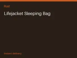Lifejacket Sleeping Bag #565647725 — Rust, лот №263608