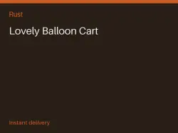 Lovely Balloon Cart #575516824 — Rust, лот №273345
