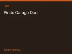 Pirate Garage Door #576569601 — Rust, лот №274439