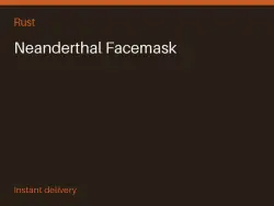 Neanderthal Facemask #570651258 — Rust, лот №263680