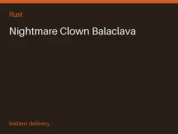 Nightmare Clown Balaclava #575730827 — Rust, лот №274467