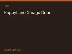 HappyLand Garage Door #571529085 — Rust, лот №264120