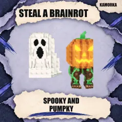 Spooky and Pumpky Secret любая мутация Steal a Brainrot — Roblox, лот №249521
