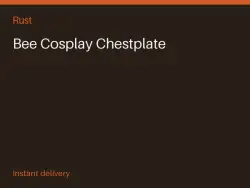 Bee Cosplay Chestplate #567089430 — Rust, лот №273366