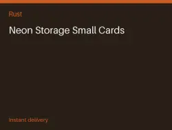 Neon Storage Small Cards #570905871 — Rust, лот №264174