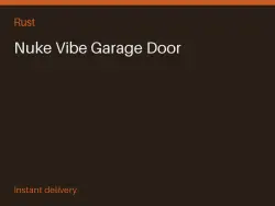 Nuke Vibe Garage Door #573829095 — Rust, лот №264106