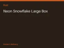 Neon Snowflake Large Box #571287398 — Rust, лот №263866