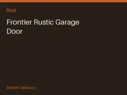 Frontier Rustic Garage Door #557918764, лот №263887