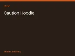 Caution Hoodie #568570621 — Rust, лот №264195
