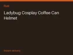 Ladybug Cosplay Coffee Can Helmet #579566971 — Rust, лот №280430