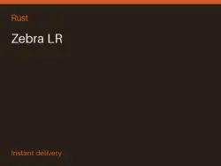 Zebra LR #574973592 — Rust, лот №264208