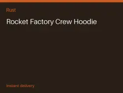 Rocket Factory Crew Hoodie #557732486 — Rust, лот №264127