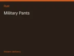 Military Pants #566559928 — Rust, лот №263888