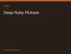Deep Ruby Pickaxe #574469963 — Rust, лот №263998