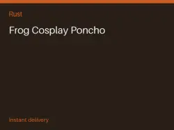 Frog Cosplay Poncho #572498205 — Rust, лот №263691