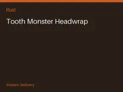 Tooth Monster Headwrap #574436317 — Rust, лот №264268