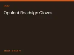 Opulent Roadsign Gloves #557079324 — Rust, лот №264214