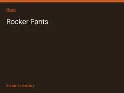 Rocker Pants #575865447 — Rust, лот №273441