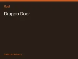 Dragon Door #571095031 — Rust, лот №264317