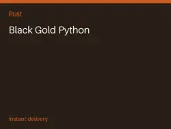 Black Gold Python #573428532 — Rust, лот №263894