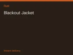 Blackout Jacket #566771301 — Rust, лот №273396