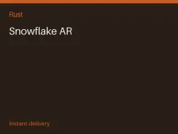 Snowflake AR #568575153 — Rust, лот №264282