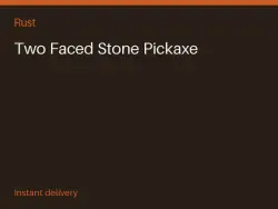 Two Faced Stone Pickaxe #570651424 — Rust, лот №264227