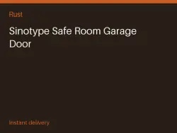 Sinotype Safe Room Garage Door #572683343 — Rust, лот №273379