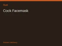 Cock Facemask #568070514 — Rust, лот №264337