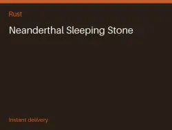 Neanderthal Sleeping Stone #571625399 — Rust, лот №264346
