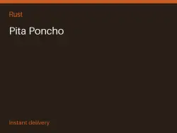 Pita Poncho #576105814 — Rust, лот №264015