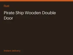 Pirate Ship Wooden Double Door #570779571 — Rust, лот №264374