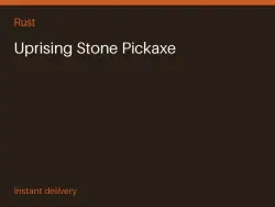 Uprising Stone Pickaxe #572189389 — Rust, лот №264388