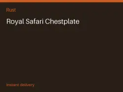 Royal Safari Chestplate #575793978 — Rust, лот №264349