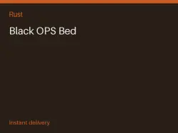 Black OPS Bed #570868725 — Rust, лот №263877