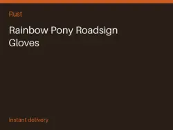 Rainbow Pony Roadsign Gloves #576961905 — Rust, лот №276421