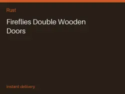 Fireflies Double Wooden Doors #568555774 — Rust, лот №276284