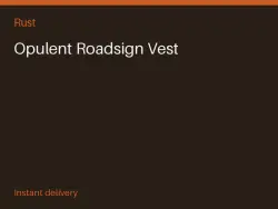 Opulent Roadsign Vest #560904398 — Rust, лот №263749