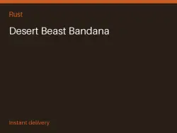 Desert Beast Bandana #573932572 — Rust, лот №263859