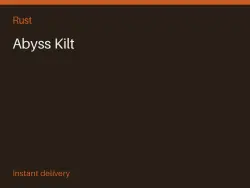 Abyss Kilt #574282969 — Rust, лот №264474
