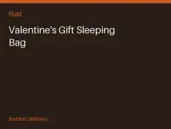Valentine's Gift Sleeping Bag #571813201 — Rust, лот №264489