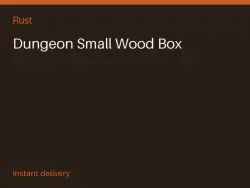 Dungeon Small Wood Box #574311684 — Rust, лот №264496