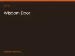 Wisdom Door #567920055 — Rust, лот №264505