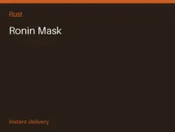 Ronin Mask #575612349 — Rust, лот №273386