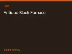 Antique Black Furnace #572217030 — Rust, лот №273466